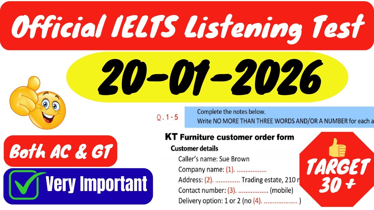 IELTS LISTENING TEST 2026 | IELTS LISTENING PRACTICE TEST WITH ANSWERS 2026