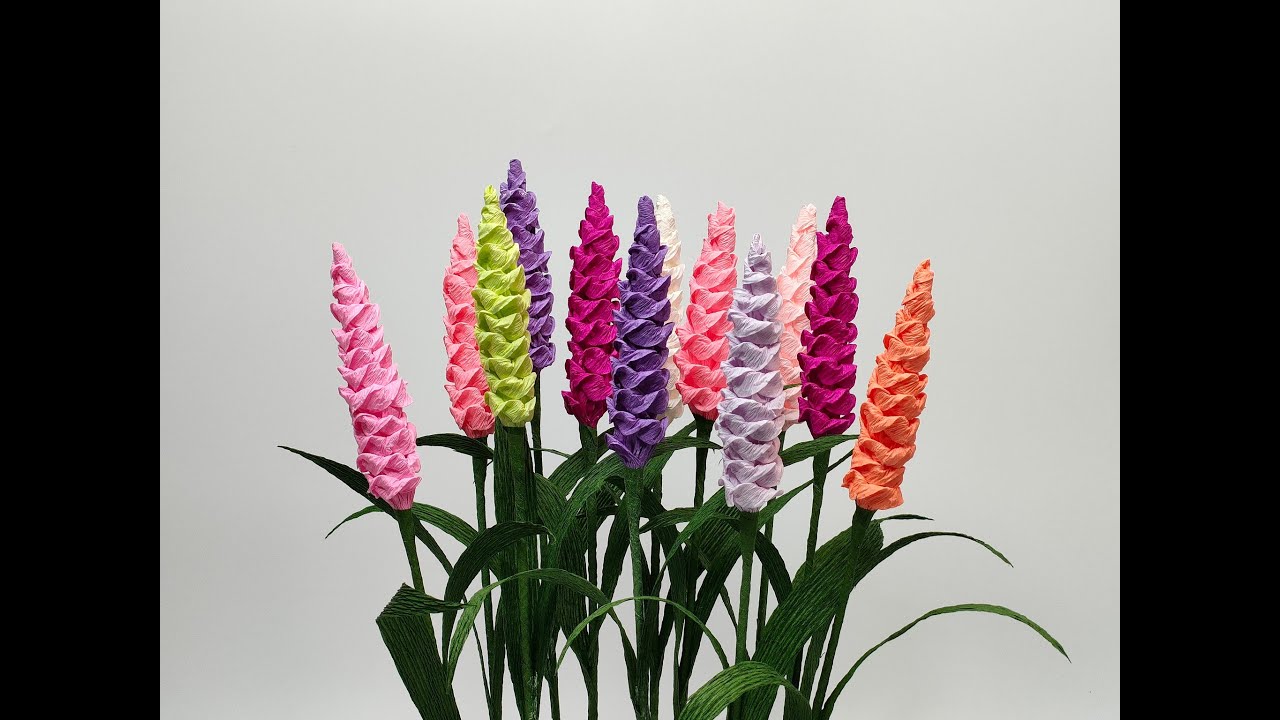 Удивительные цветы из гофрированной бумаги 🌸 ПРОСТОЙ ЦВЕТОК ИЗ КРЕПОВОЙ БУМАГИ 🌸 Своими руками