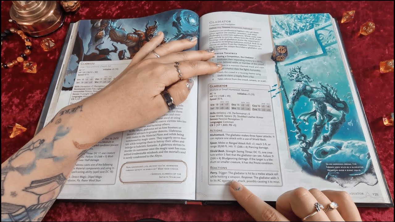 Dungeons & Dragons D&D Monster Manual 2024 Whispered ASMR Part 11