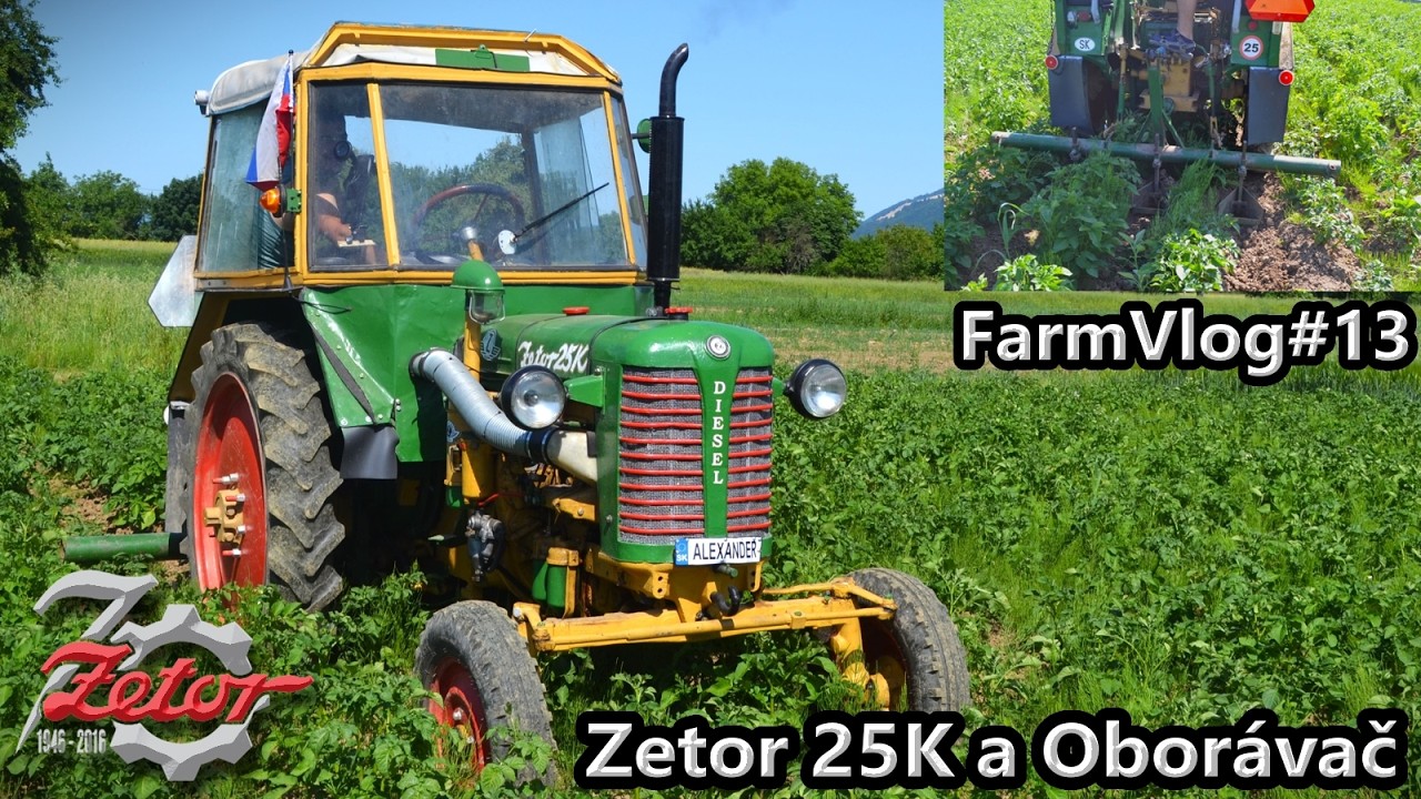 FarmVlog #13 - Oborávanie zemiakov 2025 | Zetor 25K + Oborávač | Druhé oborávanie