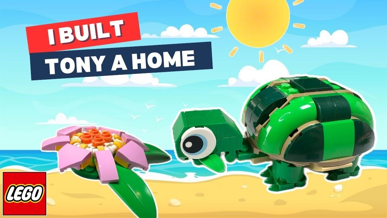 Lego Creator Turtle With a Waterlily 3 in 1 | 31377 Speed Build Review