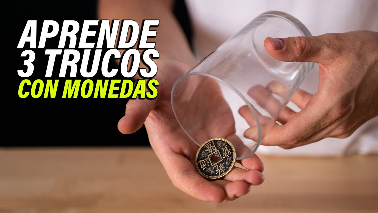 3 trucos de magia con una moneda y un vaso
