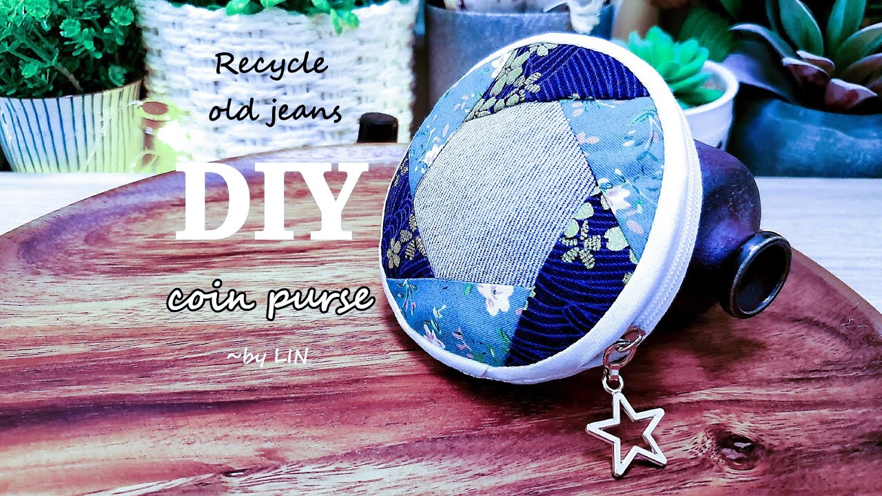 Утилизируйте старые джинсы / DIY PURSE IDEA / учебник портмоне #HandyMum