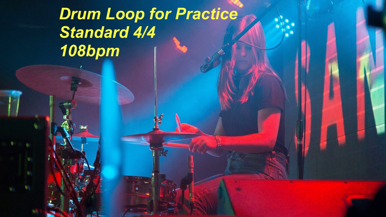 Drum Loop for music learners - 4/4 - 108bpm