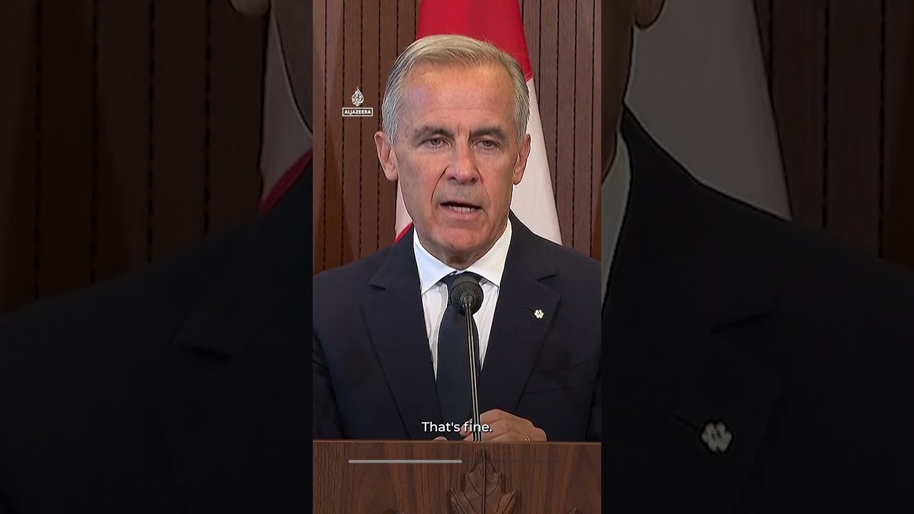 Canada to match US tariffs &ldquo;dollar for dollar,&rdquo; PM Carney says | #AJ shorts