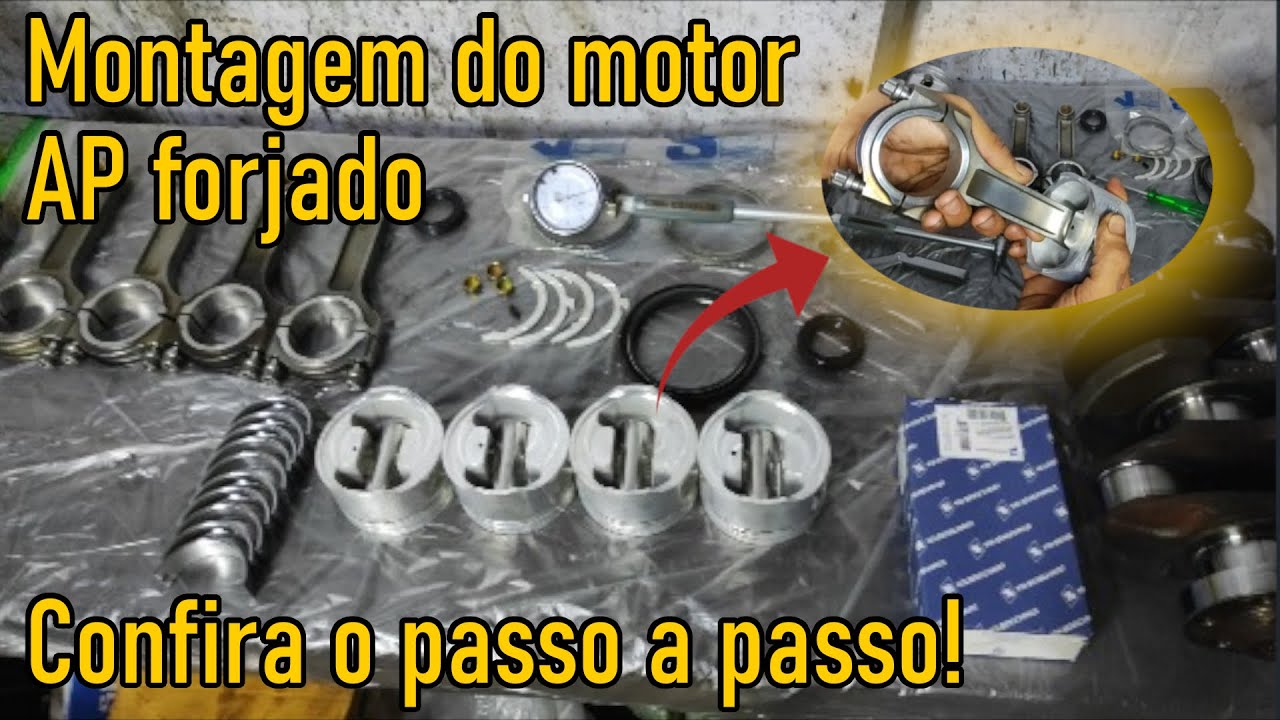 Motor AP 2.0 turbo forjado - montagem passo a passo