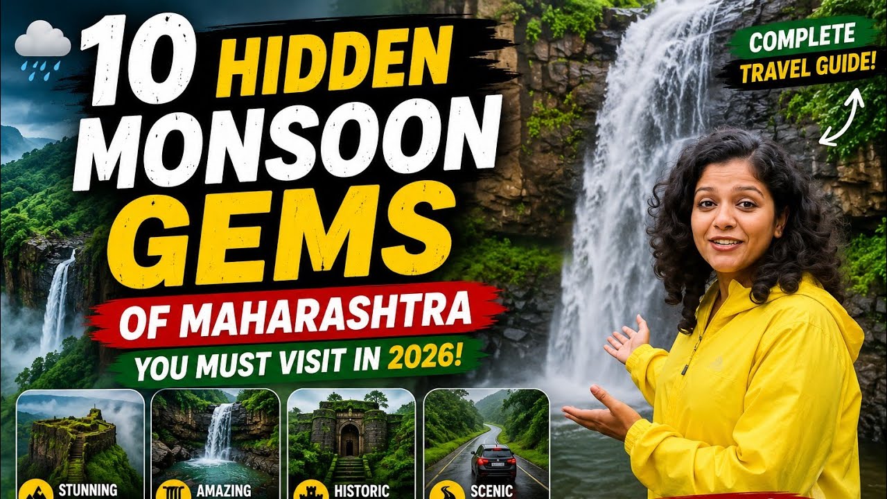 🌧️ 10 Hidden Monsoon Gems of Maharashtra | You Must Visit in 2026!