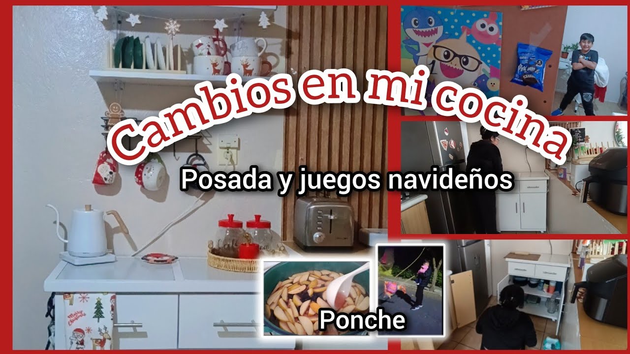 Nuevos cambios en mi cocina antes de navidad 🎄 jugando con mis hijos en vacaciones 