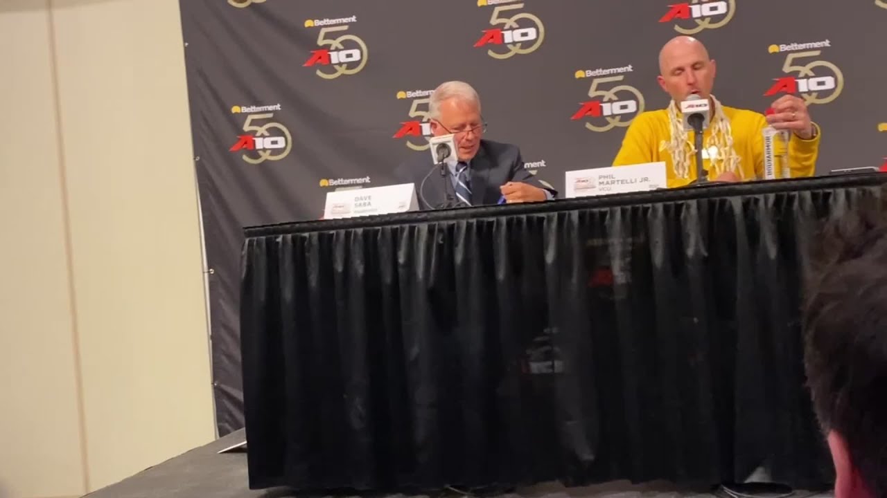 VCU's Phil Martelli Jr. after 70-62 win over Dayton in Atlantic 10 tournament championship game