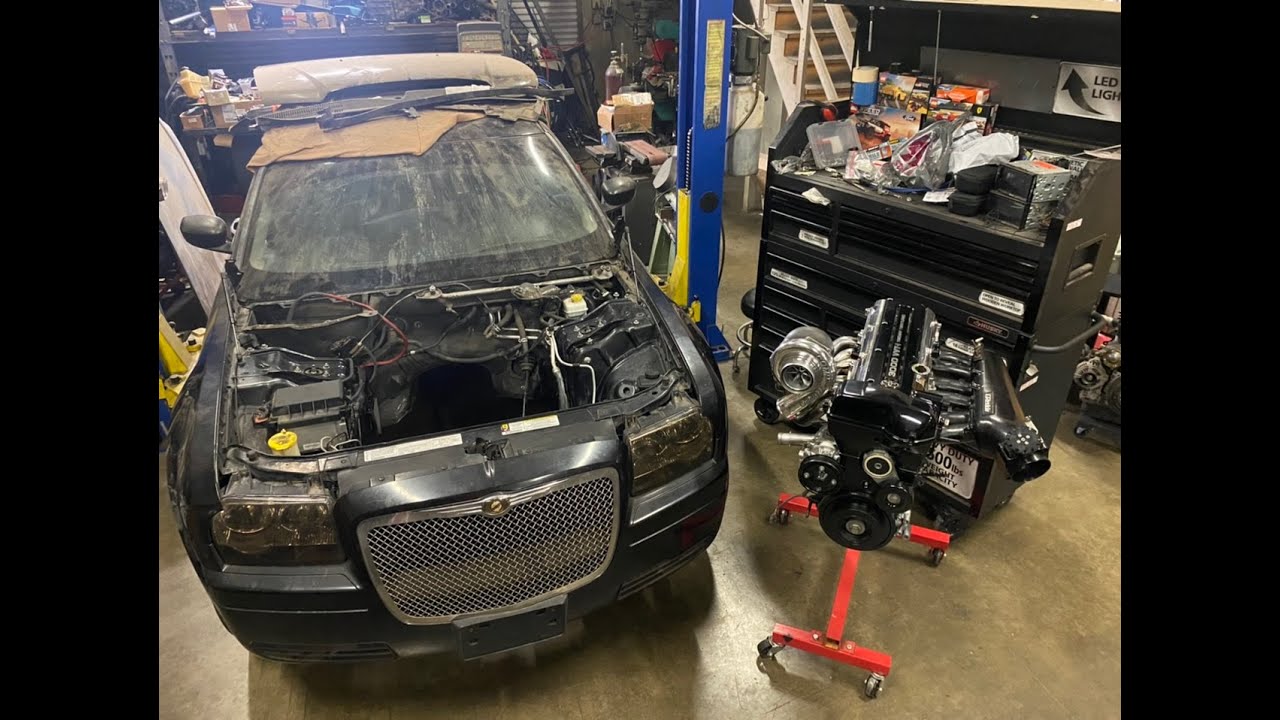 2jz Swapping  A Chrysler 300 in 30min