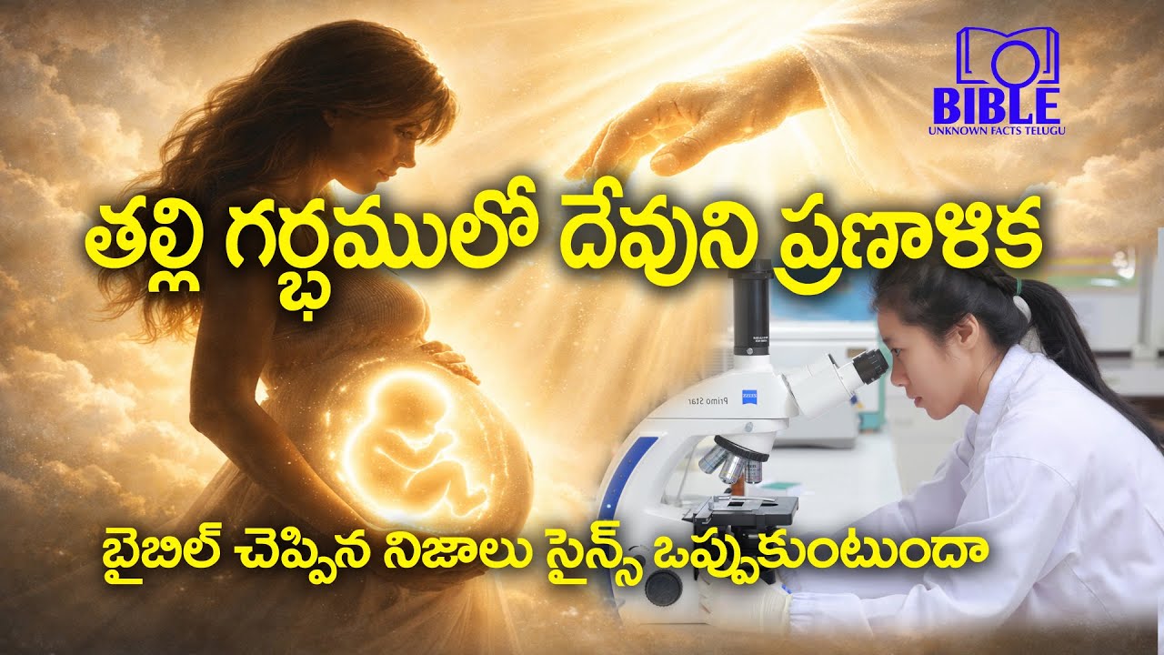 Mother's Womb || తల్లి గర్భములో అద్భుతమైన ప్రణాళిక || Bible Unknown Facts Telugu
