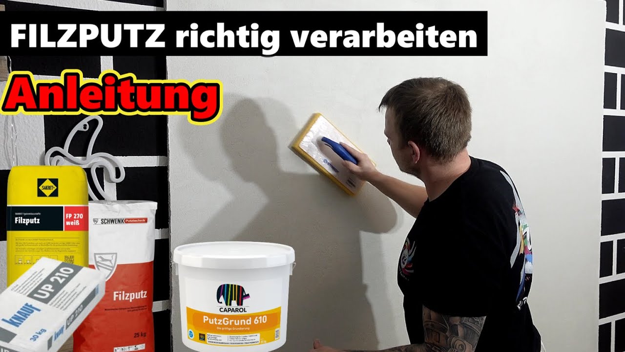FILZPUTZ richtig auftragen + strukturieren | für Anfänger | was DU wissen musst | Patrick Zeller