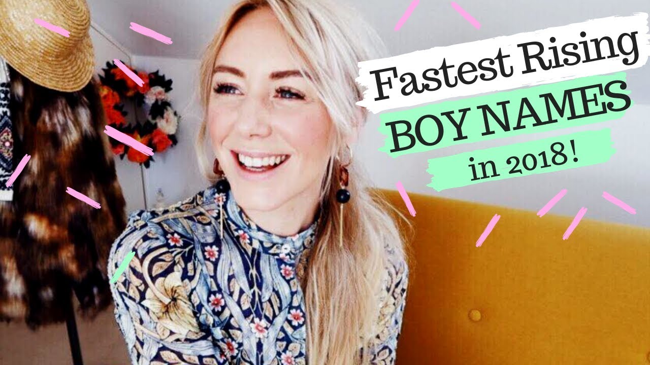 Fastest Rising BOY Names of 2018 | SJ STRUM Baby Names