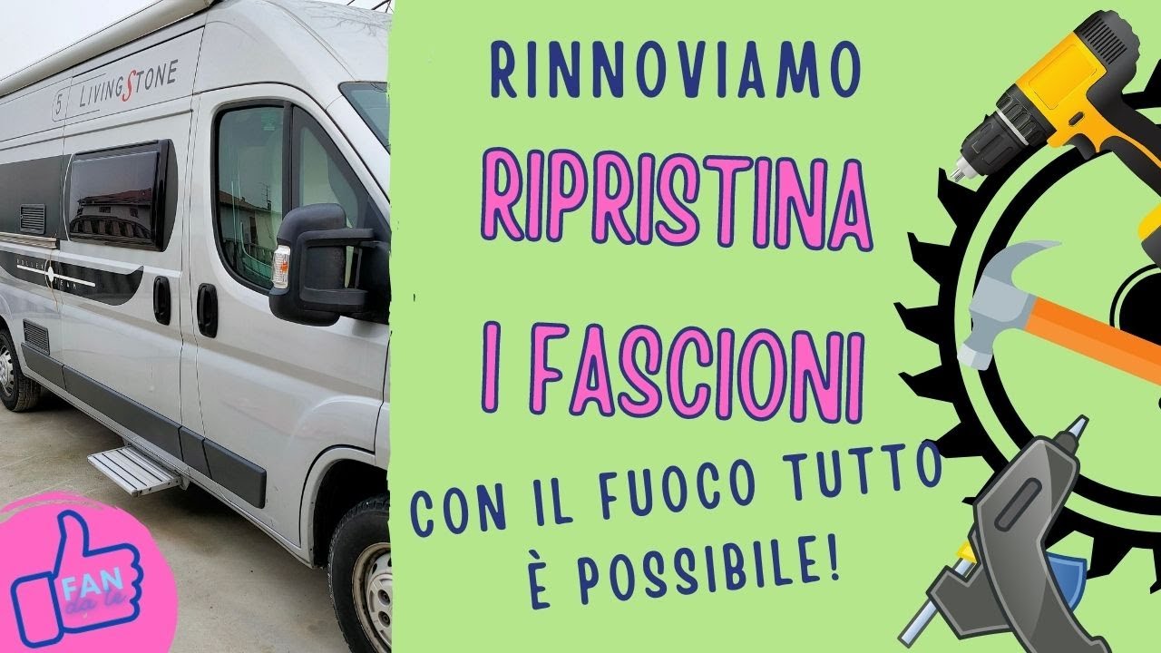 Come rinnovare fascioni paraurti modanature nere di camper e furgoni e auto