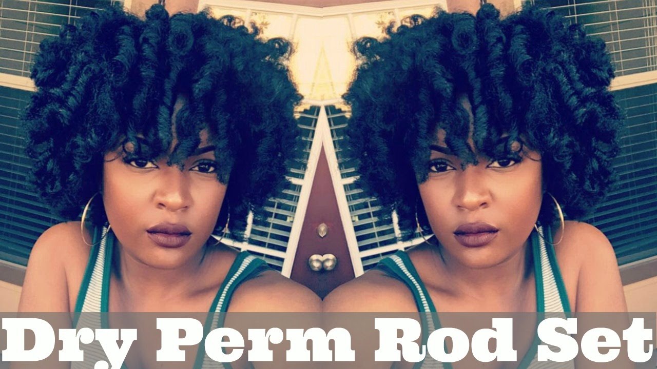 Perm Rod Set On Dry Hair | Natural Hair | TROPHDOPH