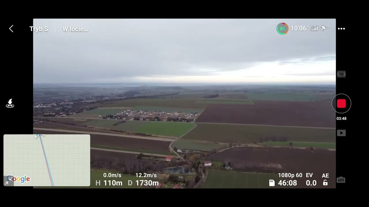 Dji Mavic Mini - Test zasięgu na polach/ Range test. (2 km)
