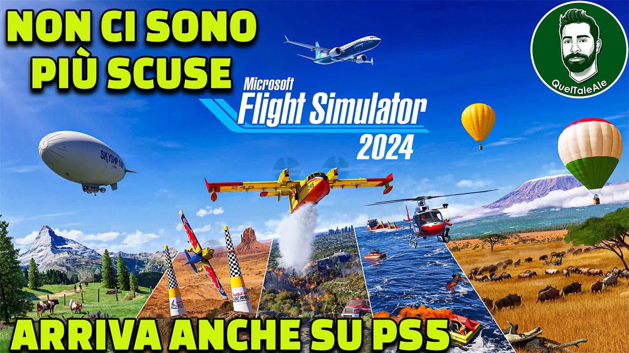 Flight Simulator 2024 ARRIVA SU PS5 - Gameplay ITA