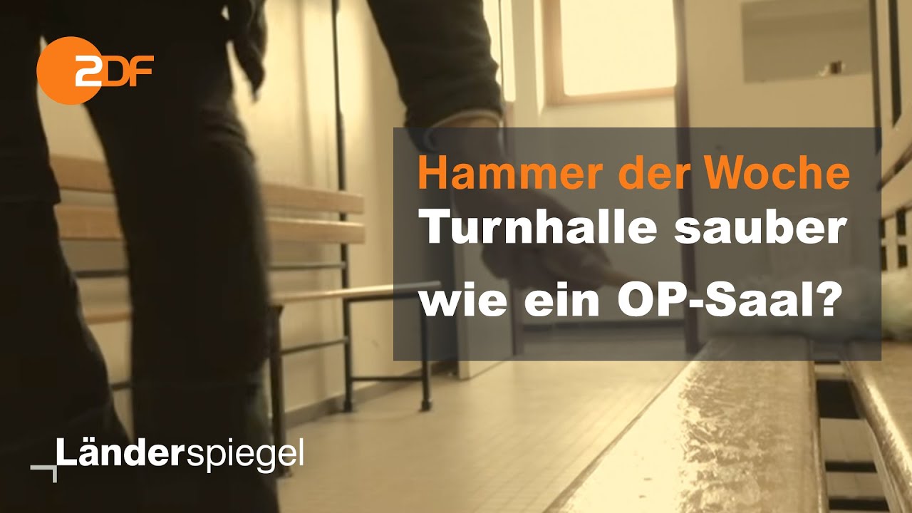 Leere Turnhalle täglich geputzt | Hammer der Woche vom 10.04.21 | ZDF
