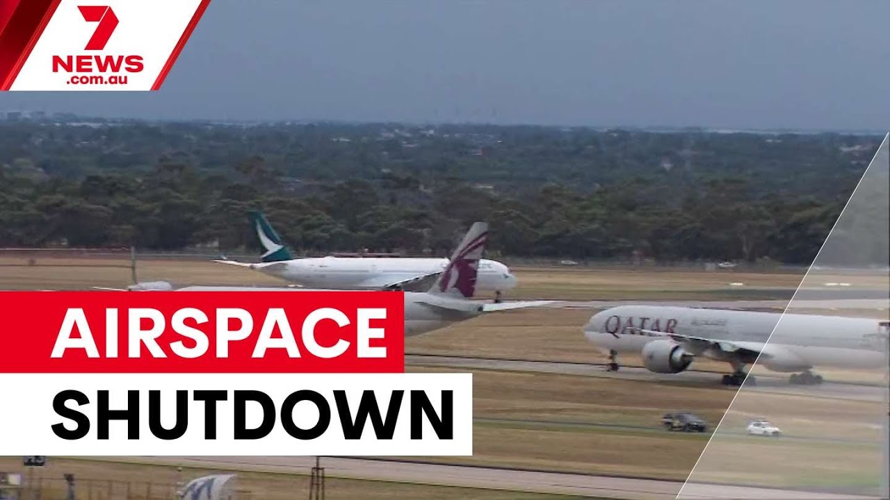 Middle East airspace shutdown grounds airlines | 7NEWS