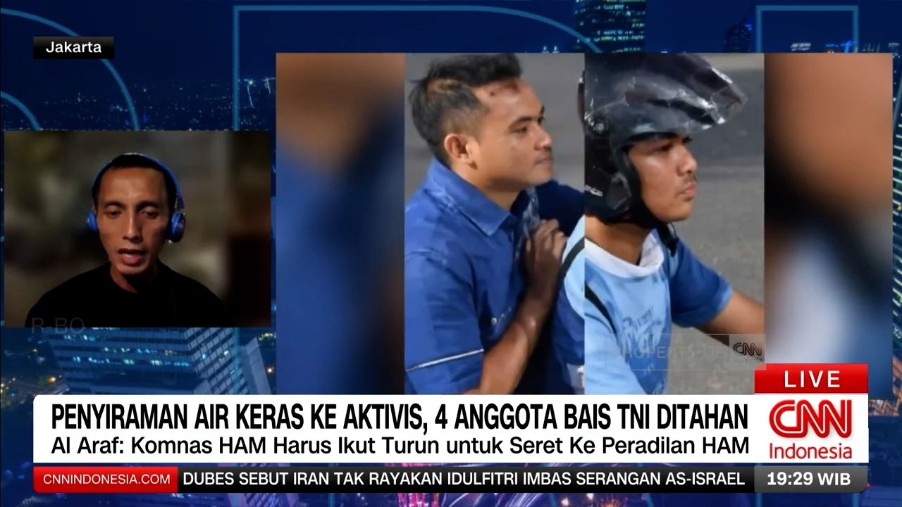 Fakta Baru Kasus Air Keras, Pelaku Diduga dari BAIS TNI
