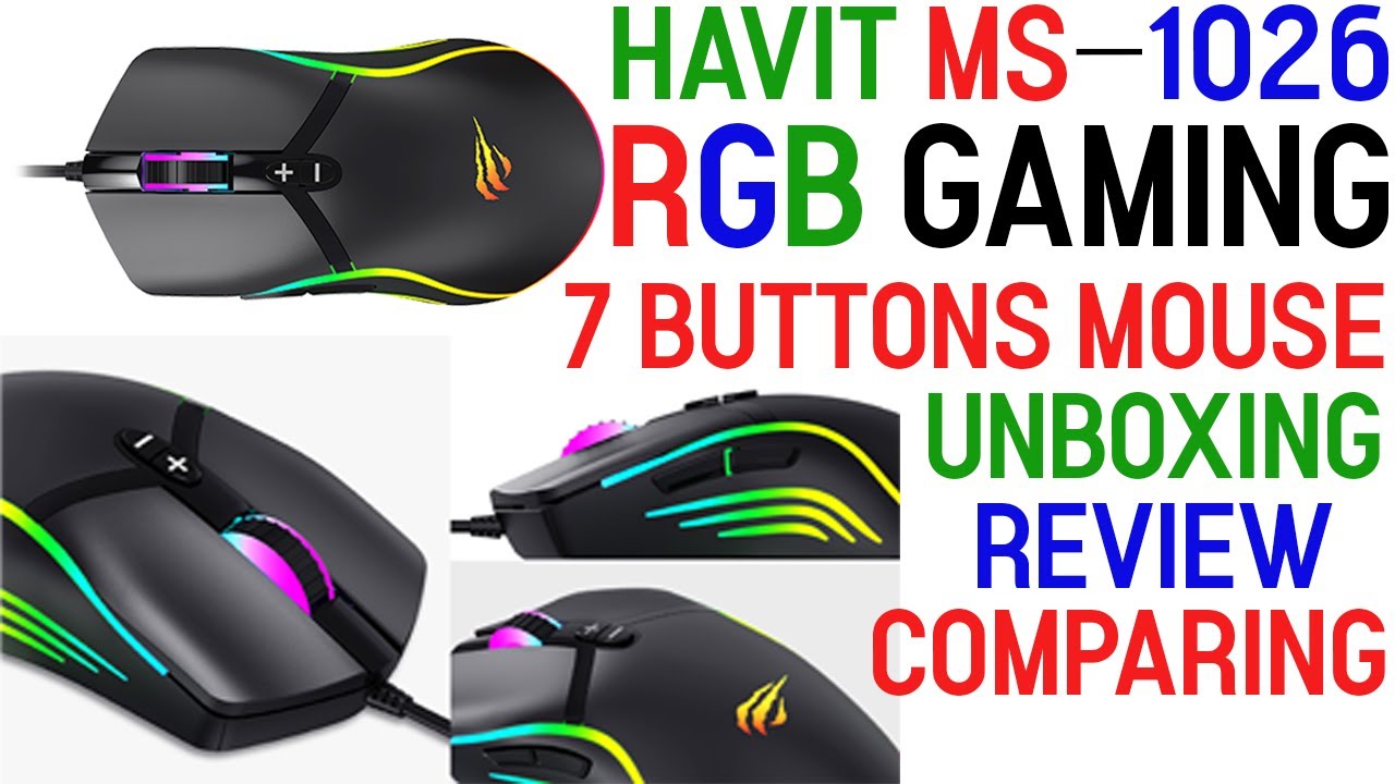 Havit ms1026 7-button rgb backlit gaming mouse Havit ms 1026  unboxing and review #havit #mouse