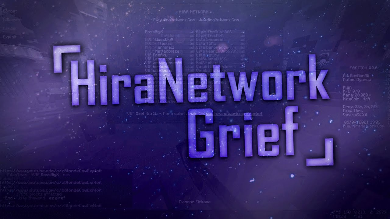 Play.HiraNetwork.Com Server Grief | +400 [ON]