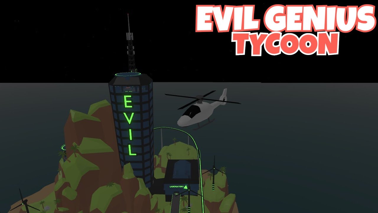 Evil Genius Tycoon 🚤, BUILDING TOWER LIVE! in Roblox