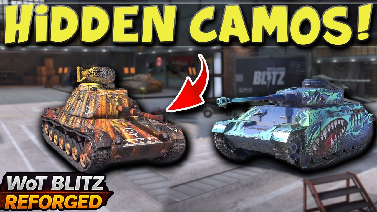 HIDDEN CAMOS in WoT Blitz Reforged! Garage Secrets You MISSED 🔥