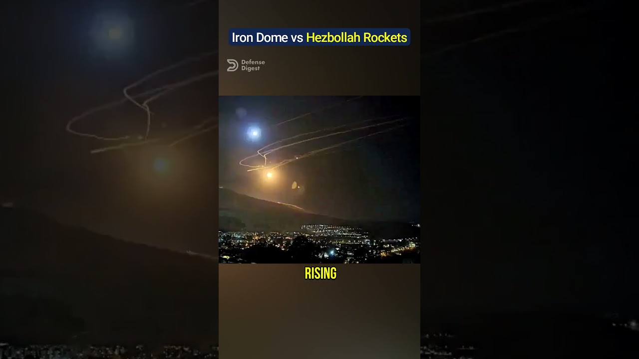 Iron Dome Intercepts Hezbollah Rocket Barrage Over Israel!