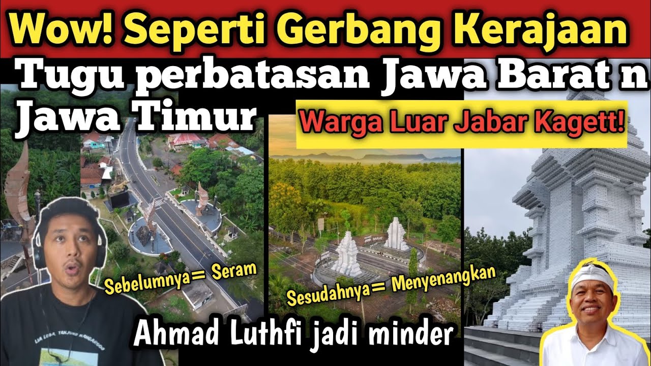 Wow! Seperti masuk gerbang Kerajaan Padjajaran! Reaksi orang luar Jabar kagum lihat tugu buatan KDM
