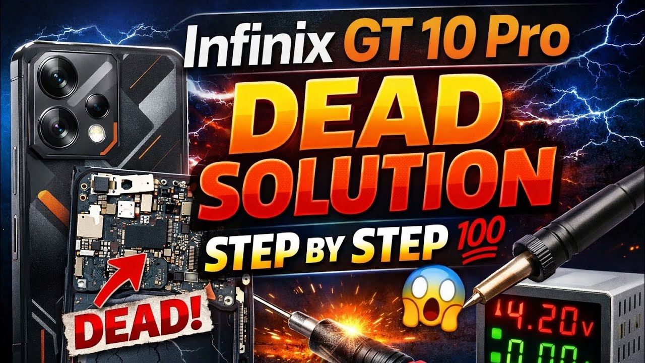 Infinix gt 10 pro dead solution 😱#mobilephonerepair #repair #trending #brmobileitwa #viralreel 