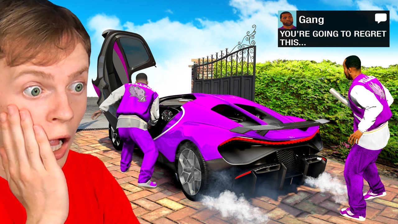 I Robbed THE GANG in GTA 5! (bad idea)