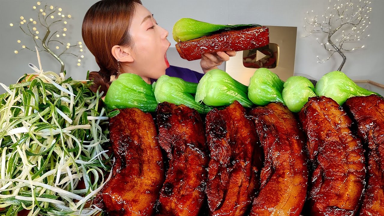 ASMR 직접만든 짭쪼롬한 동파육 리얼먹방 :) homemade Fried Pork Belly in Soy Sauce MUKBANG