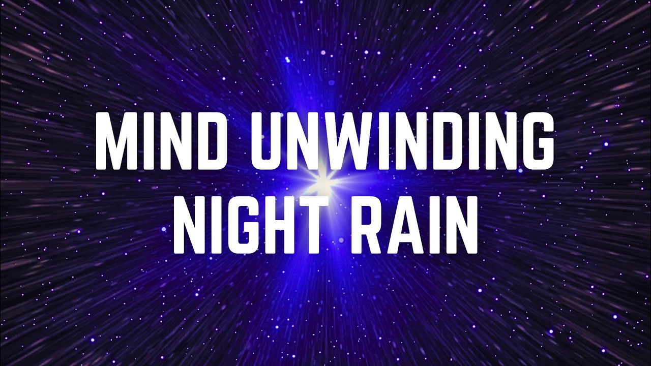 MIND UNWINDING NIGHT RAIN | 12 Hours | Black Screen | No Midway Ads | Sleep/ Focus/ Calm Anxiety