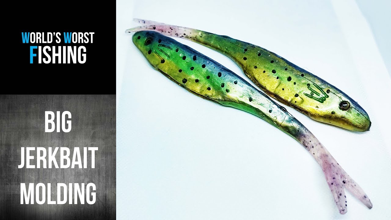 Let's Make a Large Jerkbait!  Making an Open Pour Fishing Lure Mold