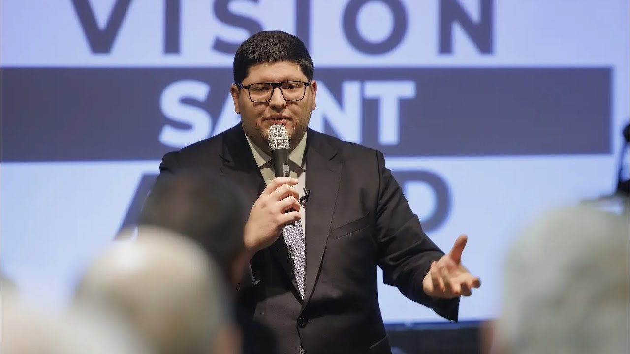 Présentation des vœux 2024 - Tristan Atmania Conseiller municipal et Président de Vision Saint-Avold