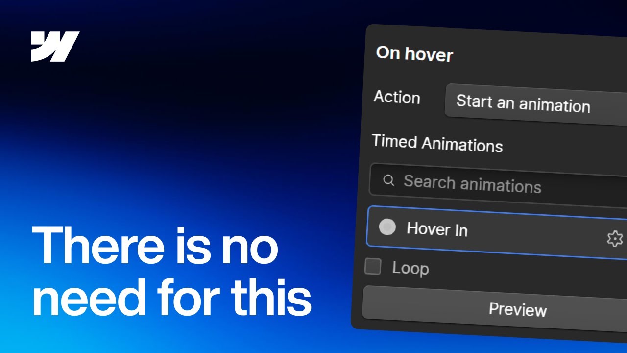 Stop Using Webflow Interactions for Hover Effects