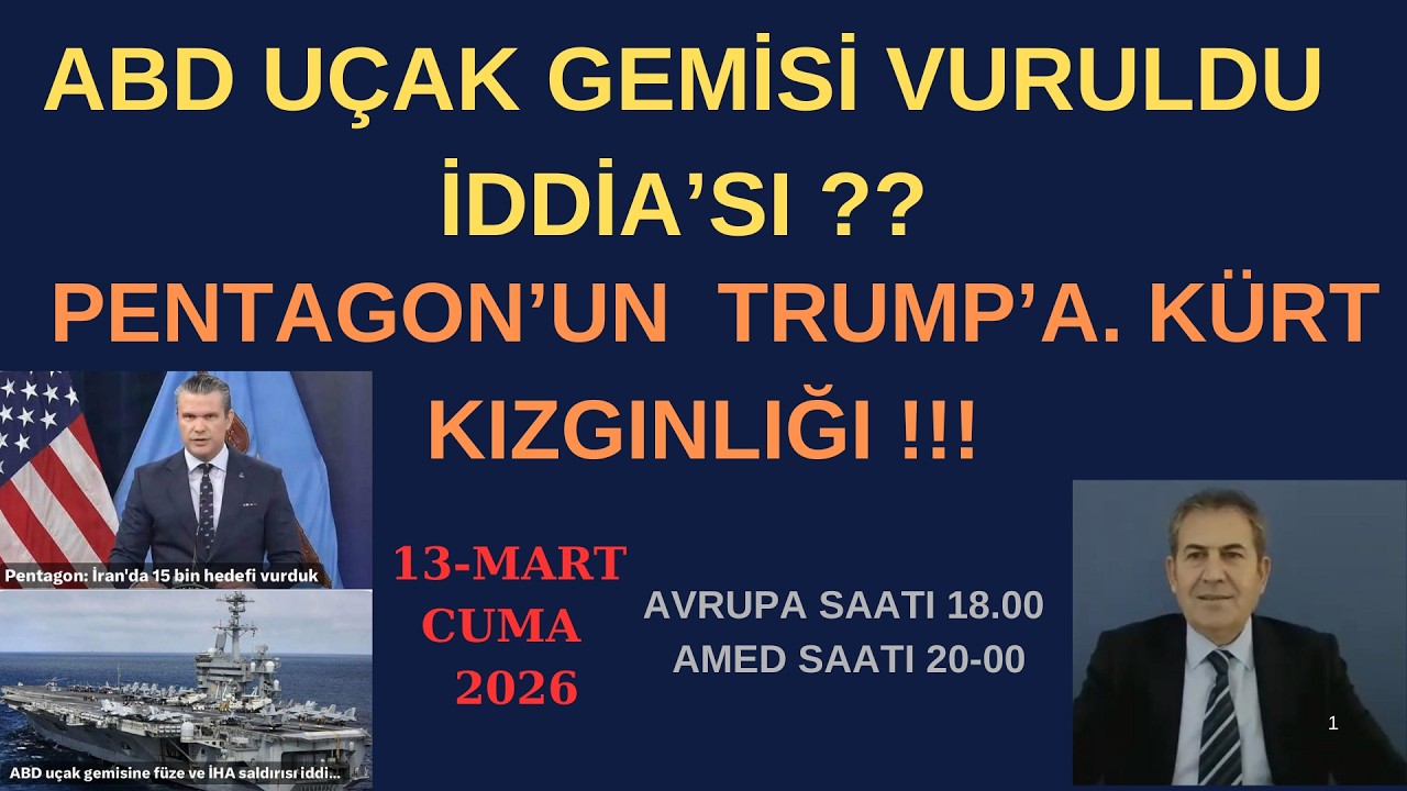 PENTAGON'UN TRUMP'A KÜRT KIZGINLIĞI ! ABD UÇAK GEMİSİ VURULDU İDDİA'SI !!!