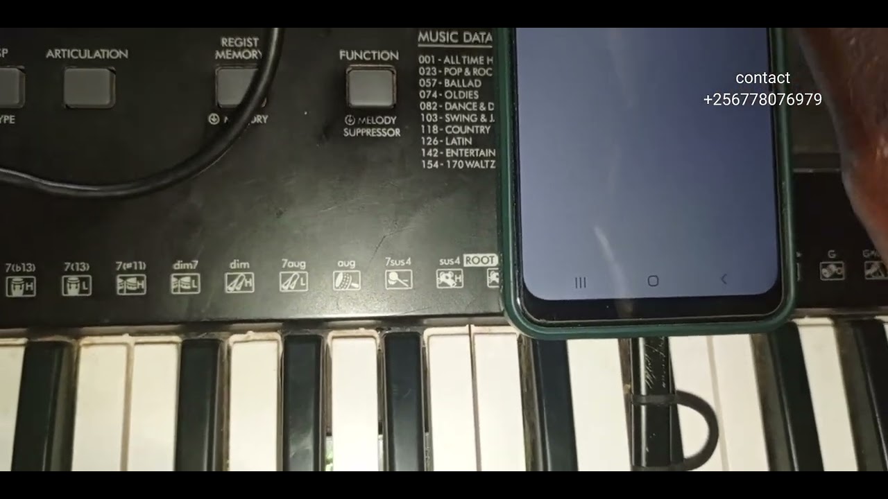How to load beats in  Yamaha psr e373, 353, 363 etc using Phone (without computer)