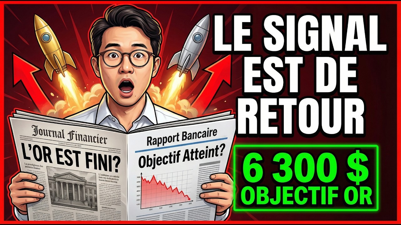 Objectif or 6 300 $ de JP Morgan & 5 signaux : la phase d’accumulation touche à sa fin