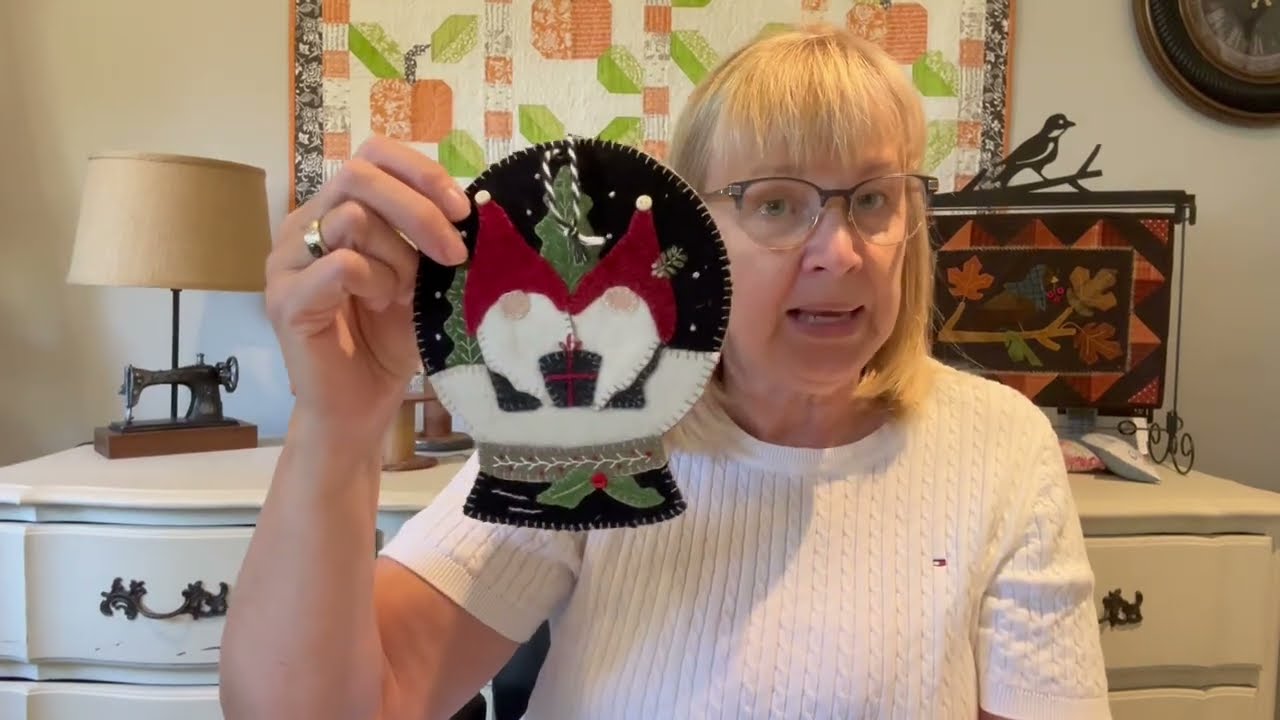 How to make a Buttermilk Basin wool ornament