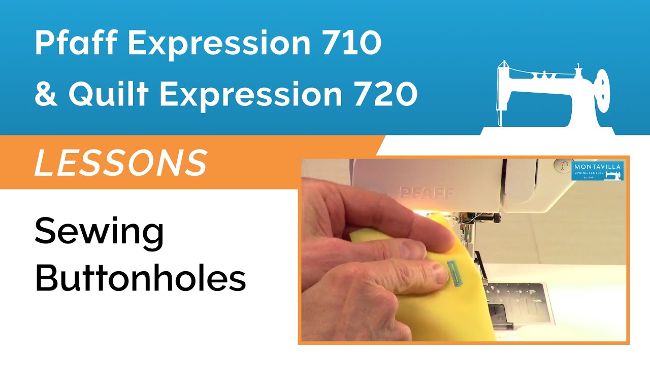 Уроки по шитью петель для машин Pfaff Expression 710 и 720