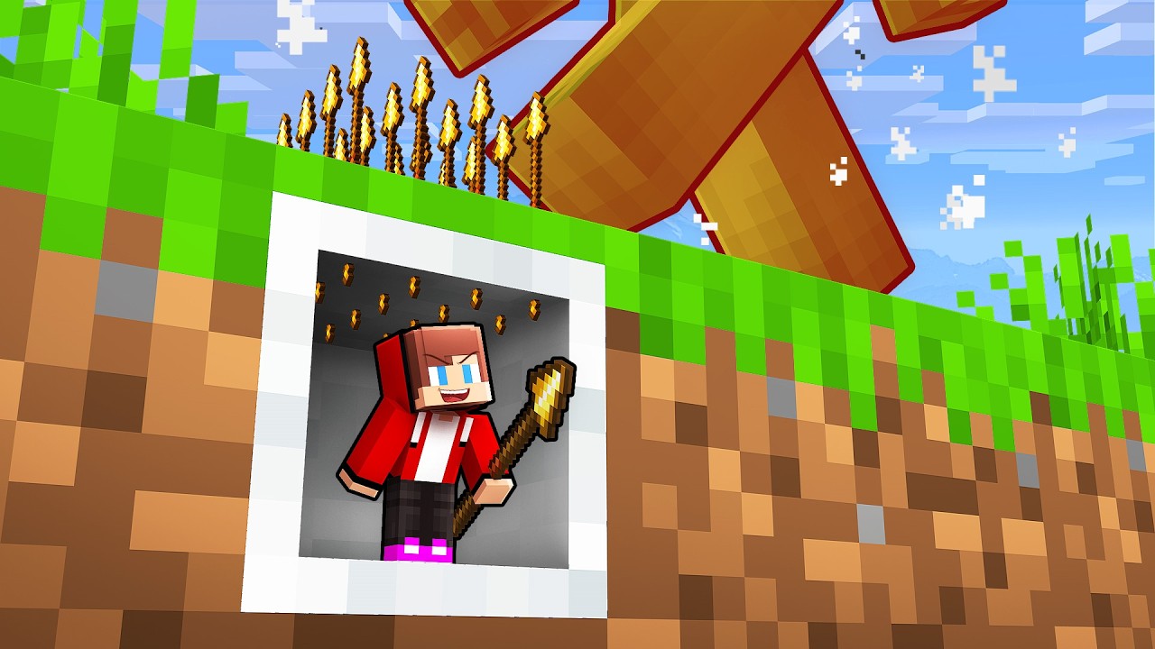 JJ Use TINY MOD to Annoy Mikey in Minecraft (Maizen)