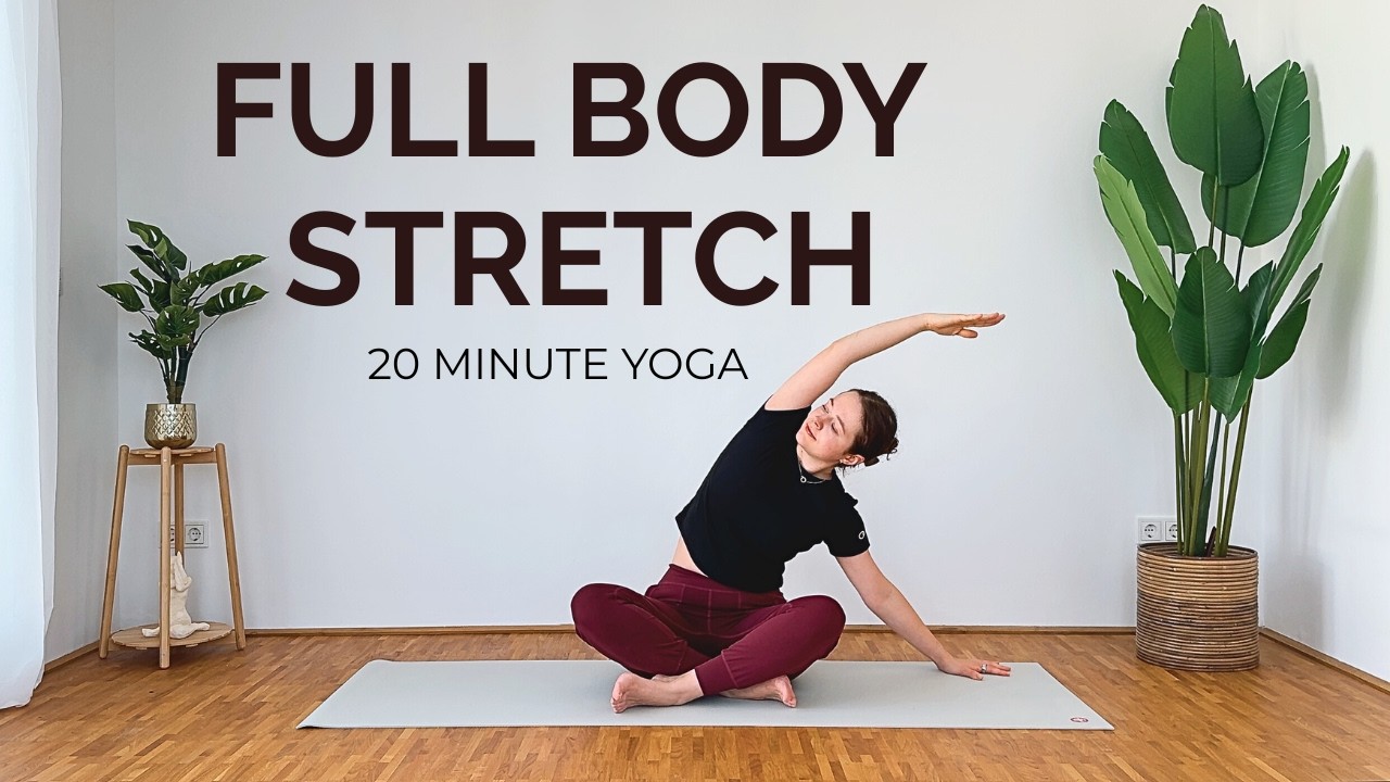 20-Minute Full Body Stretch | Gentle Yoga for Hips, Back & Shoulders