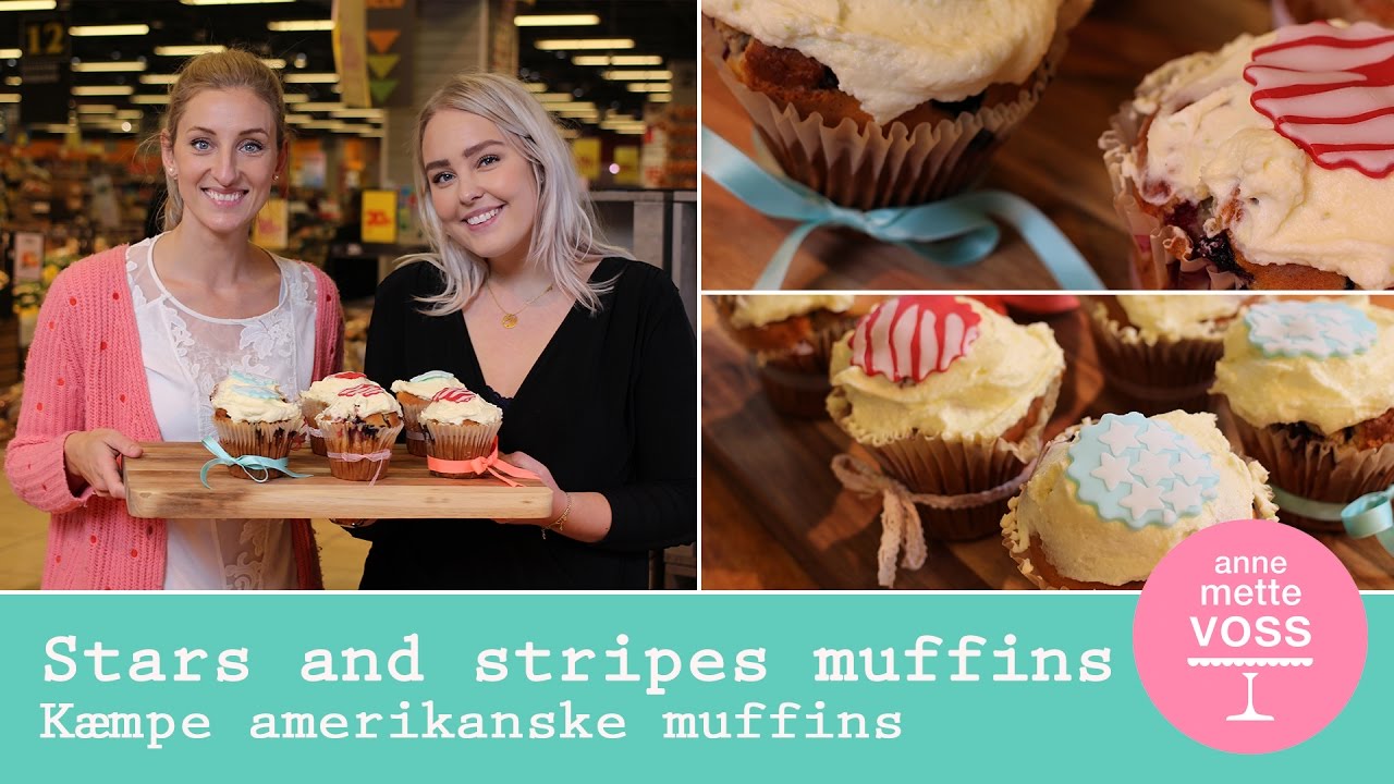 STARS & STRIPES MUFFINS med Julia Sofia i Annemettes Bageskole | Annemette Voss
