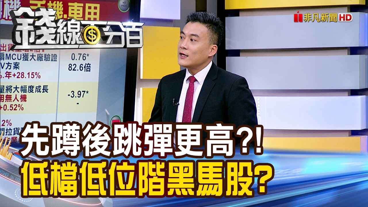 《先蹲後跳彈更高?! 低檔低位階黑馬股?》【錢線百分百】20260224-10│非凡財經新聞│
