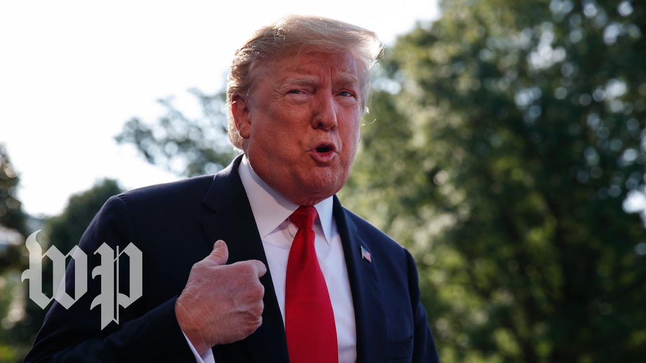 Trump arrives for dinner at Winfield House