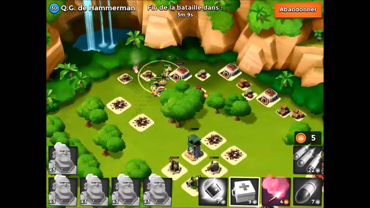 BOOM BEACH |  QG d'Hammerman # Niveau 30 - Eeaaaassssyy !