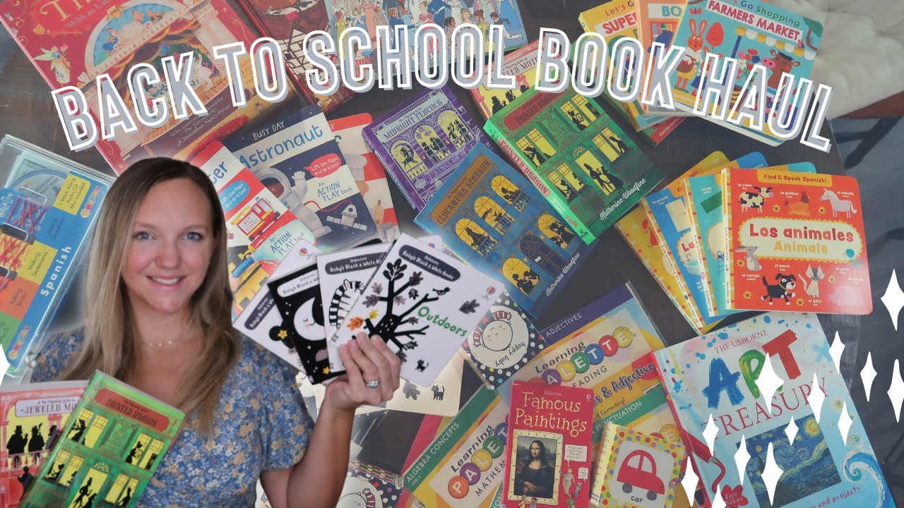 BACK TO SCHOOL BOOK HAUL || USBORNE BOOKS & MORE