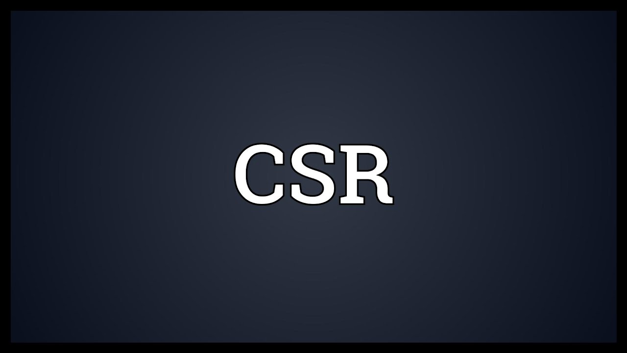 CSR Meaning